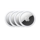 Apple AirTag 4er Pack - Finde und behalte Deine Sachen im Blick: Schlüssel, Geldbörsen, Gepäck, Rucksäcke und mehr. Einfaches Einrichten mit iPhone oder iPad. Austauschbare Batterie