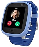 XPLORA X6 Play - wasserdichte Telefon Uhr für Kinder (mit SIM-Karte) 4G, Anrufe, Nachrichten, Schulmodus, SOS-Funktion, GPS, Kamera, Schrittzähler - inkl kostenlosem Tarif-Vertrag für 3 Mon. (BLAU)